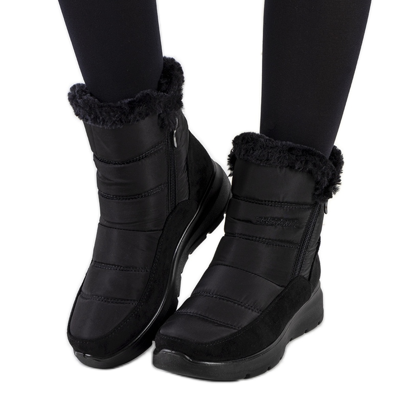Cizme de zapada matlasate Azmarin negre negru