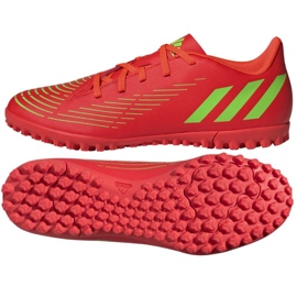 Ghete de fotbal Adidas Predator Edge.4 Tf M GV8525 roșu portocale si rosii