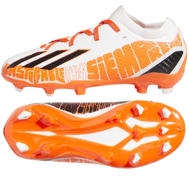 Ghete de fotbal Adidas X Speedportal.3 Fg Jr GW8391 multicolor portocale si rosii