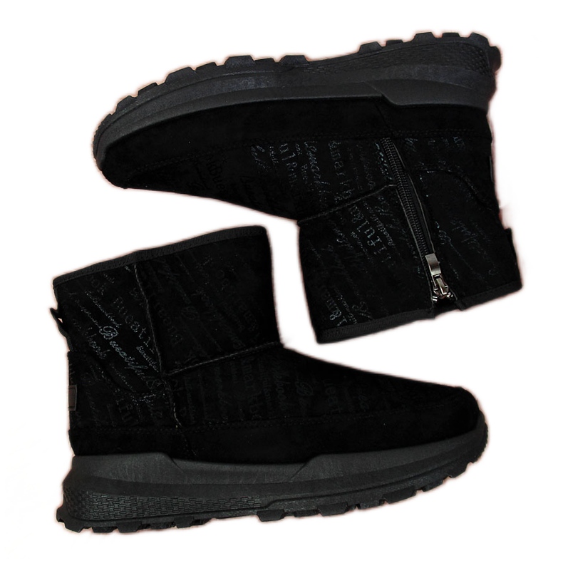 News Cizme de zapada de dama din piele intoarsa neagra NOUTATI negru