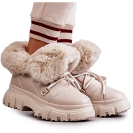 PS1 Cizme calde Bej Charles Trappers PS1 Cizme calde Bej Charles Trappers