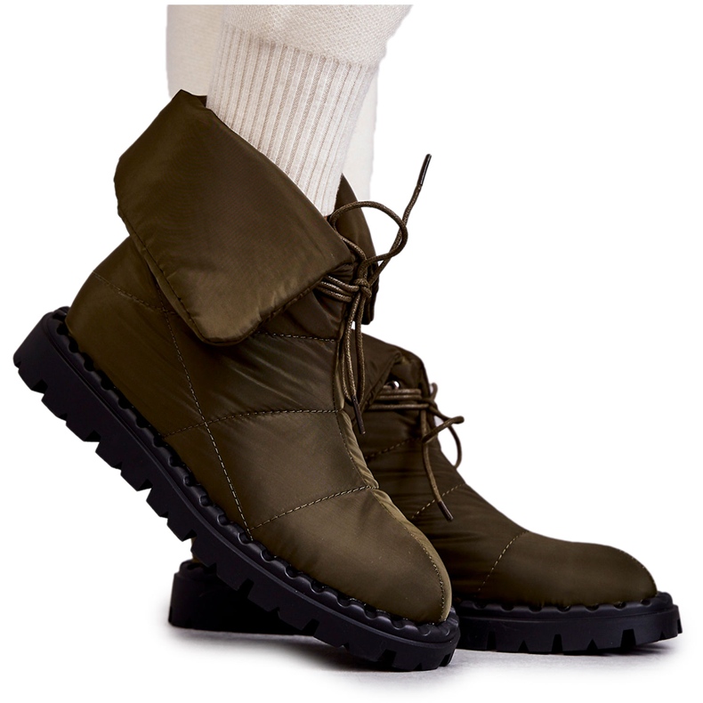 Cizme dama Green Emelie din material izolant verde Cizme dama Green Emelie din material izolant verde