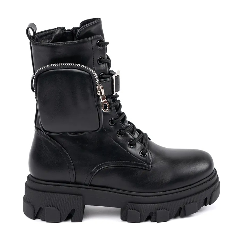 Muncitoare de femei cu buzunar Shelovet negru