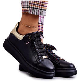 Pantofi sport de damă GOE KK2N4073 Negri negru Pantofi sport de damă GOE KK2N4073 Negri negru