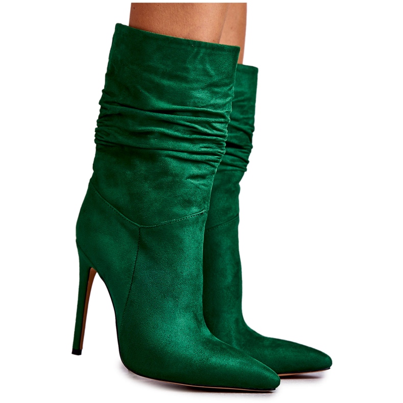 FS1 Cizme Damă Crinkled Laguna Verde FS1 Cizme Damă Crinkled Laguna Verde