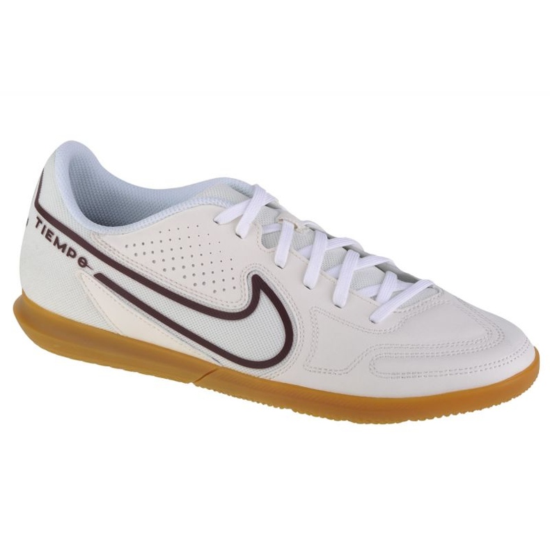 Pantofi de fotbal Nike Tiempo Legend 9 Club Ic M DA1189-169 alb bej și maro