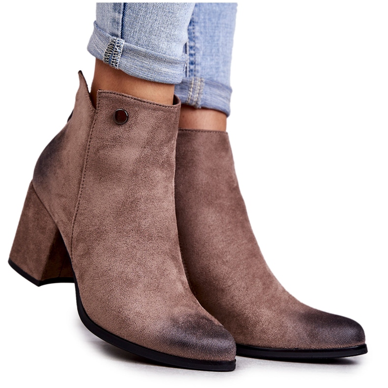 PL4 Botine dama din piele intoarsa La.Fi 260039DTA-SU Bej