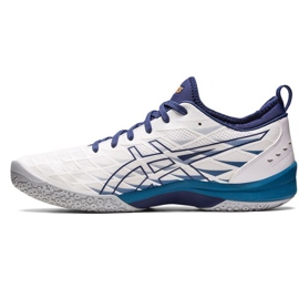 Pantof de handbal Asics Blast Ff 3 M 1071A076 100 alb albastru marin