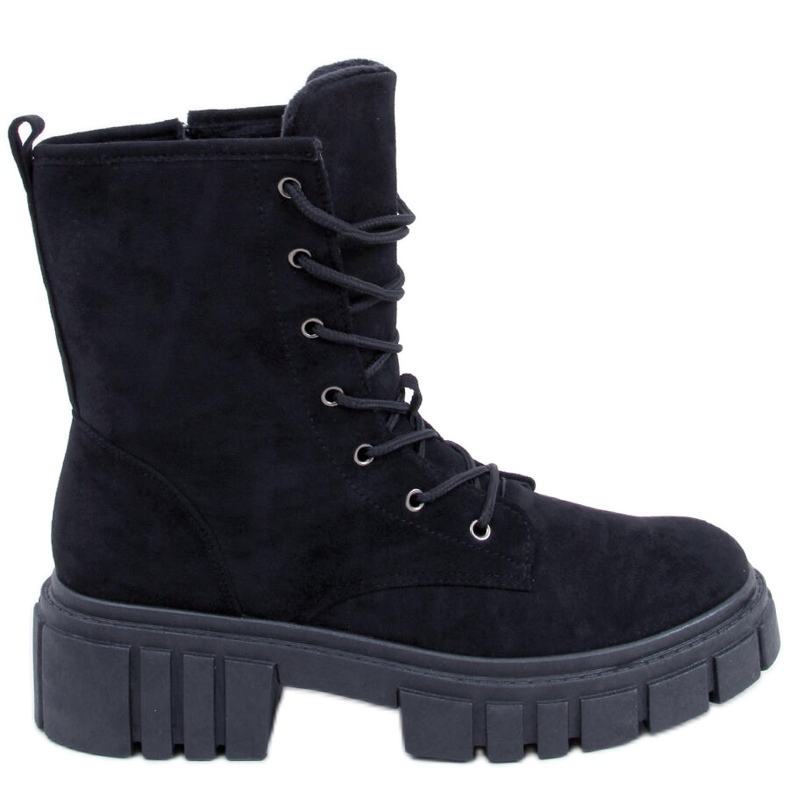 Kelis Cizme negre cu șireturi negru