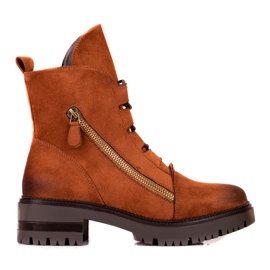 W. Potocki Genți de damă Potocki din piele intoarsa maro W. Potocki Genți de damă Potocki din piele intoarsa maro