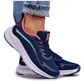 Pantofi sport la modă de damă pantofi sport albastru bleumarin Ida Pantofi sport la modă de damă pantofi sport albastru bleumarin Ida