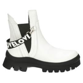 Slip la modă pentru femei -Cizme Filippo DBT3927 White alb