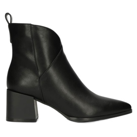 Cizme izolate pentru femei pe Black Filippo DBT4094 Black Post negru