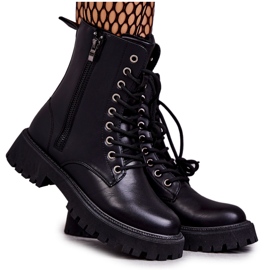 PE1 Cizme de piele calde Muncitorii legati Black Maria negru PE1 Cizme de piele calde Muncitorii legati Black Maria negru