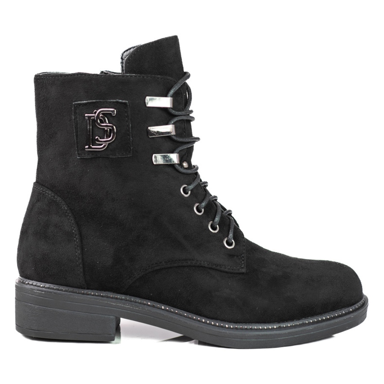 Muncitori din piele ecologică Shelovet negru