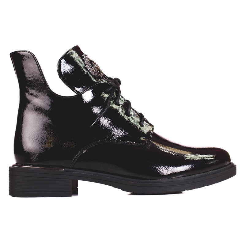 Cizme de dama Shelovet cu decupaj negru Cizme de dama Shelovet cu decupaj negru