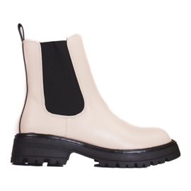 Cizme de damă Beige Shelovet Jodhpur pe platformă bej Cizme de damă Beige Shelovet Jodhpur pe platformă bej