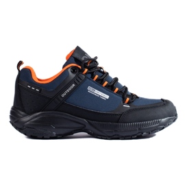 Pantofi de trekking outdoor damă DK bleumarin și negru albastru marin Pantofi de trekking outdoor damă DK bleumarin și negru albastru marin
