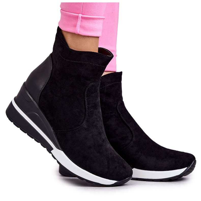 Vinceza Pantofi negri Rita Wedge negru