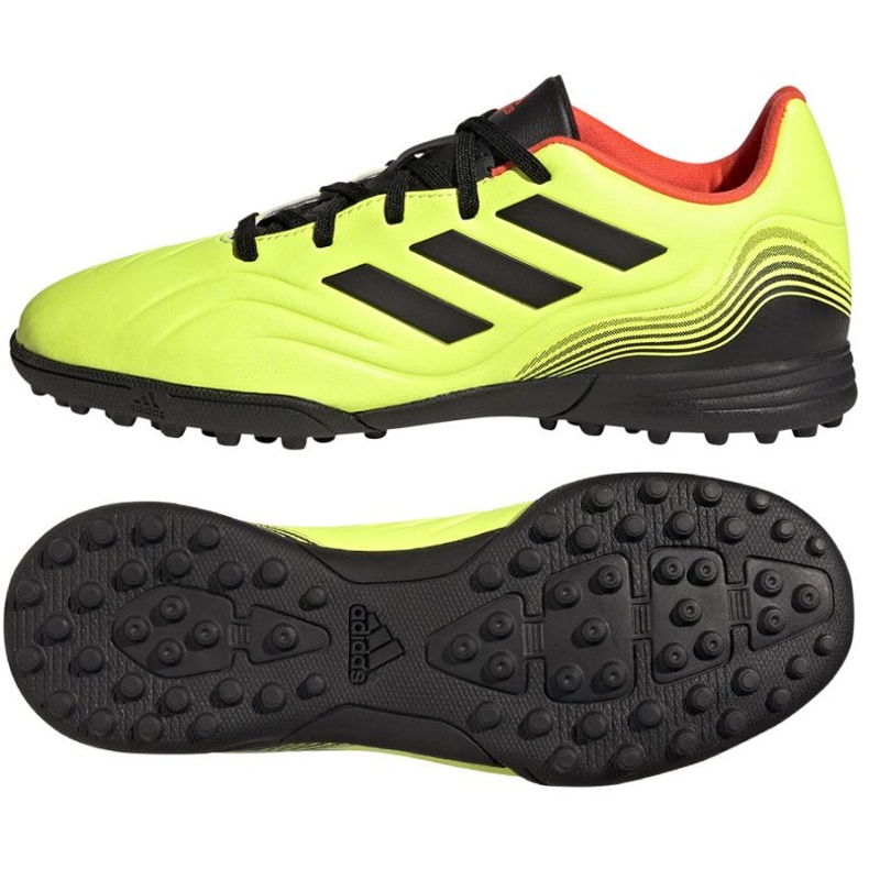 Ghete de fotbal Adidas Copa Sense.3 Tf Jr GZ1378 galben galbeni