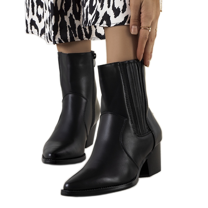 Cizme de cowboy Bento negre negru