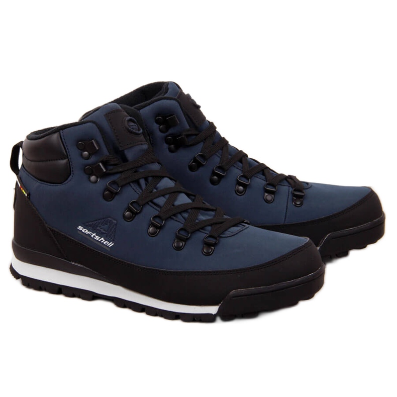Pantofi de trekking impermeabili incalziti bleumarin American Club albastru marin