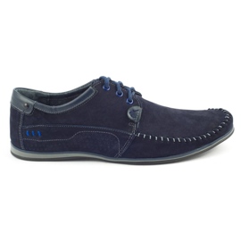KOMODO Încălțăminte Mocasini pentru bărbați 875 bleumarin albastru