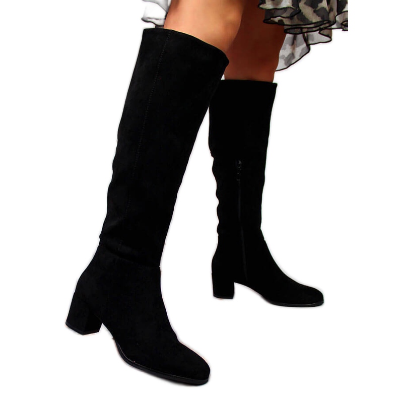 Cizme de dama calduroase Sergio Leone negre pe post negru Cizme de dama calduroase Sergio Leone negre pe post negru