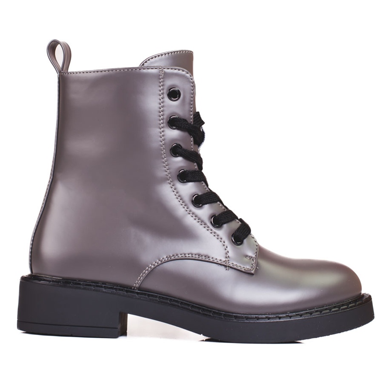 Genți de damă Shelovet gri cu luciu metalic