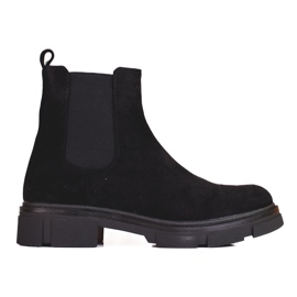 Cizme Chelsea Shelovet de piele intoarsa neagra pentru femei negru Cizme Chelsea Shelovet de piele intoarsa neagra pentru femei negru