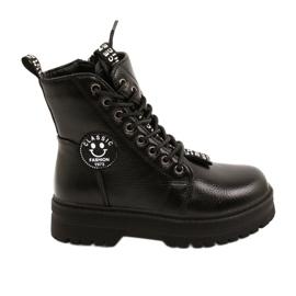 Imprimare Cizme la modă Pe Slider Miss Evento 22DZ23-5257 negru