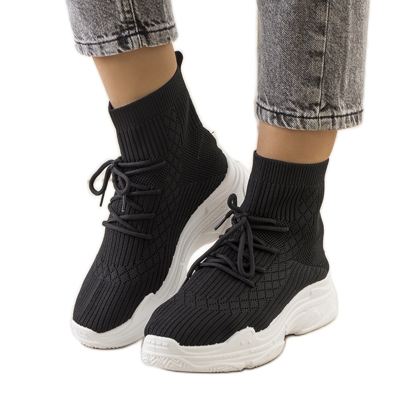 Șosete negre de la Dowden negru