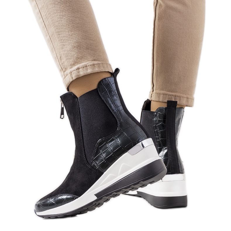 PA1 Tenisi negri pe pană Triaca negru PA1 Tenisi negri pe pană Triaca negru