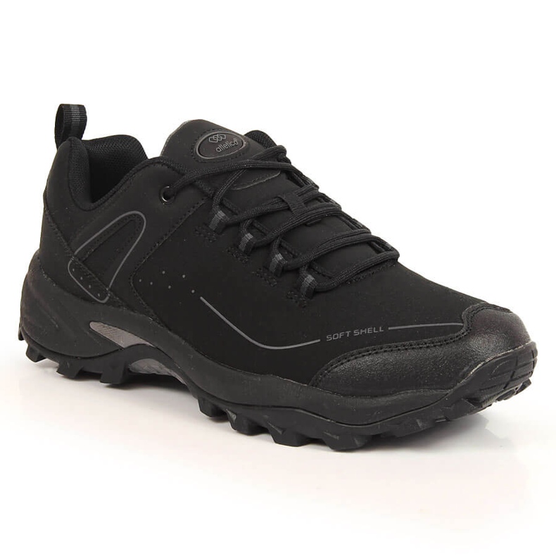 Pantofi sport de trekking softshell impermeabili pentru bărbați Atletico negru