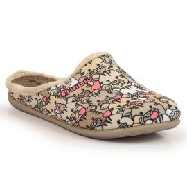 Papuci de damă cu inserție detașabilă multicoloră Inblu Papuci de damă cu inserție detașabilă multicoloră Inblu