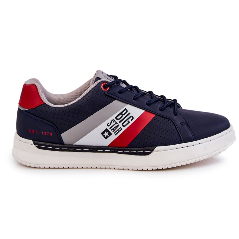 Pantofi sport clasici pentru bărbați Memory Foam Big Star KK174058 Bleumarin albastru