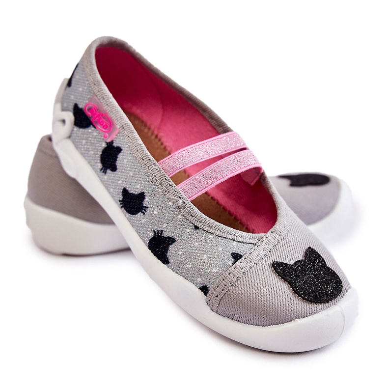 BEFADO S.A. Papuci Pisicuței Balerina Befado 116X302 Gri