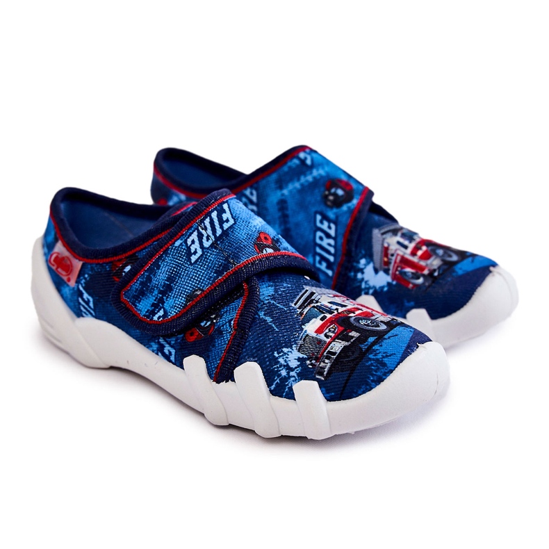 BEFADO S.A. Papuci Befado Velcro Firetruck 273X309 Bleumarin albastru marin