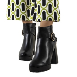 BM Cizme negre cu toc de la Aminat negru