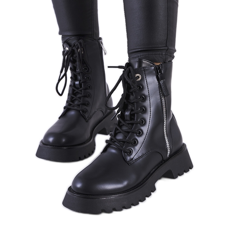 Cizme negre Berkton negru
