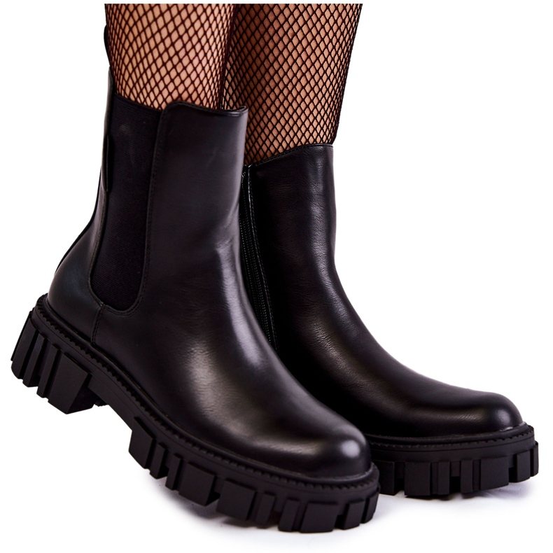 Cizme Workery Cross Jeans KK2R4069C Negru Cizme Workery Cross Jeans KK2R4069C Negru