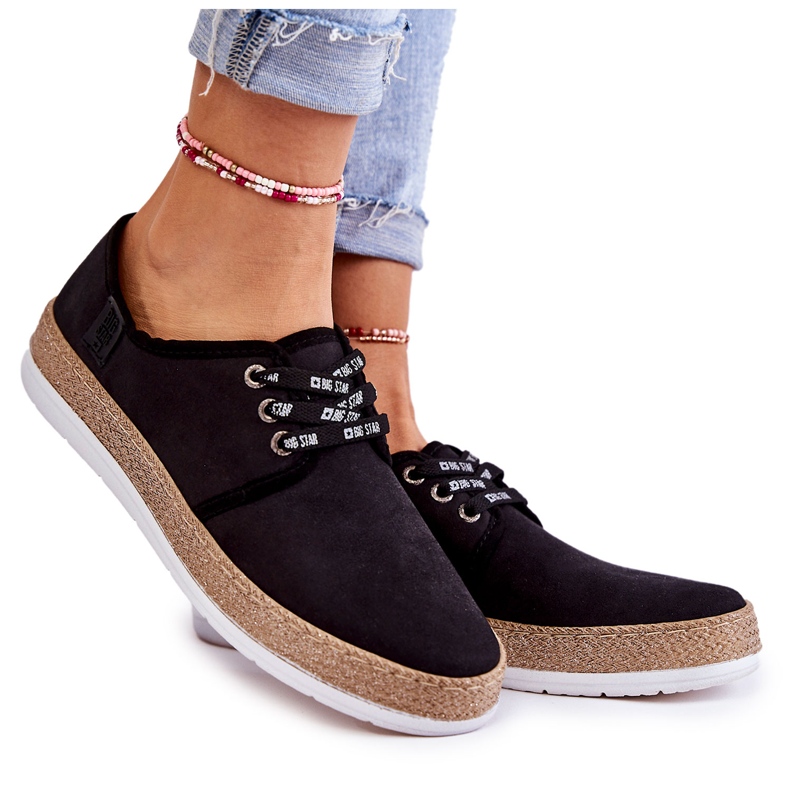 Pantofi de damă cu spumă cu memorie Big Star KK276004 Negri negru