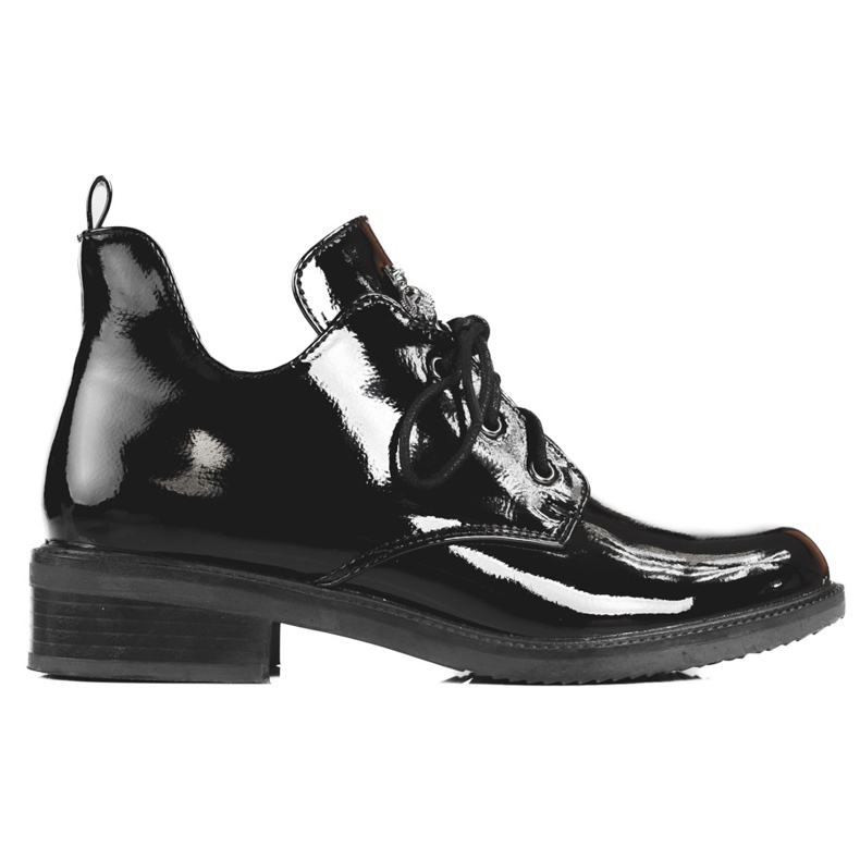 Cizme de dama patentate cu croiala Shelovet negru