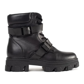 Muncitori cu catarame negre negru