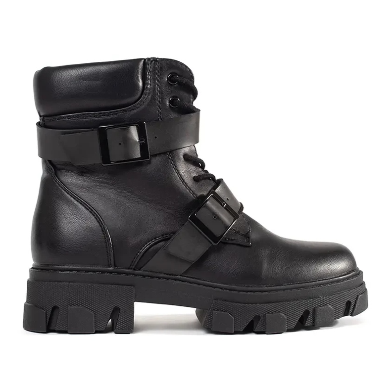 Muncitori cu catarame negre negru
