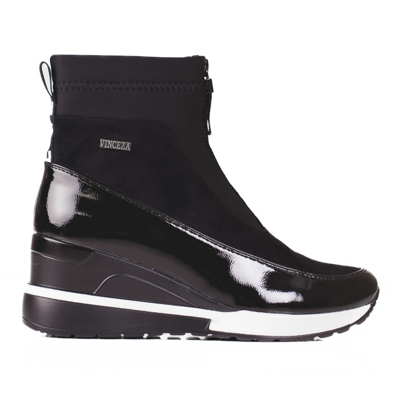 Cizme sport de damă pe pană Vinceza negru