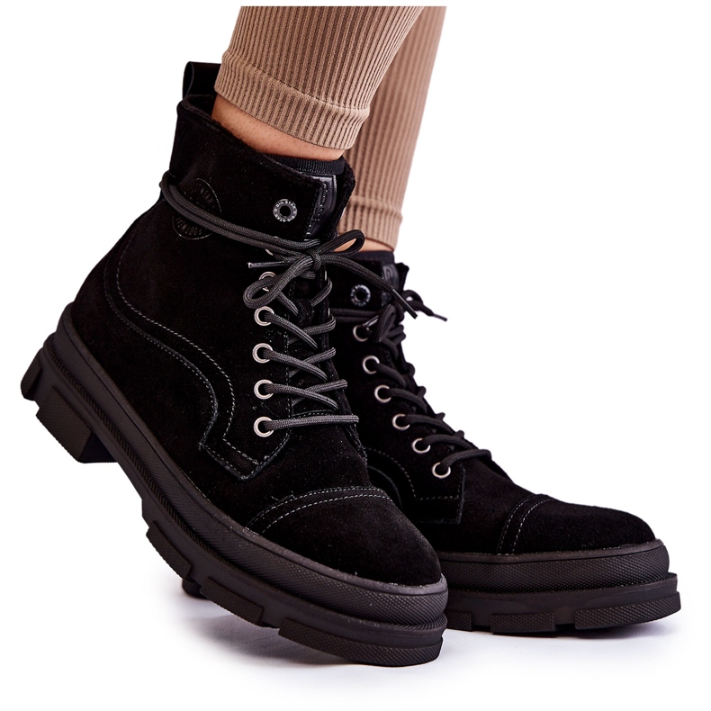 Cizme Călduțe din piele intoarsa Big Star KK274525 Negru Cizme Călduțe din piele intoarsa Big Star KK274525 Negru