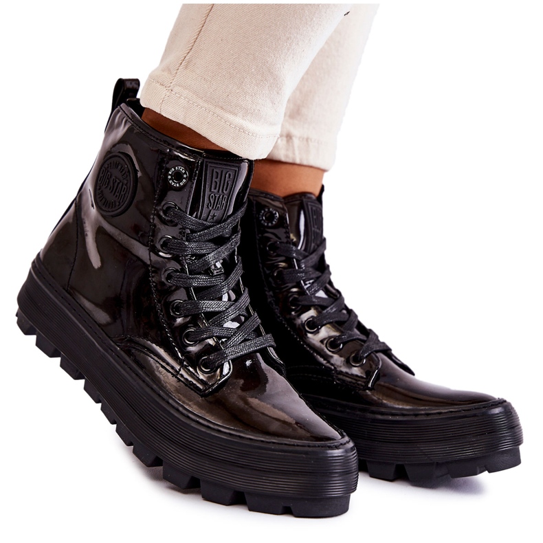 Pantofi înalți Big Star KK274533 Negri negru