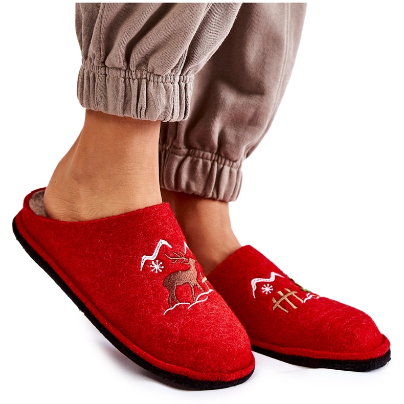 Papuci de casă Big Star KK276017 Roșu-Bej