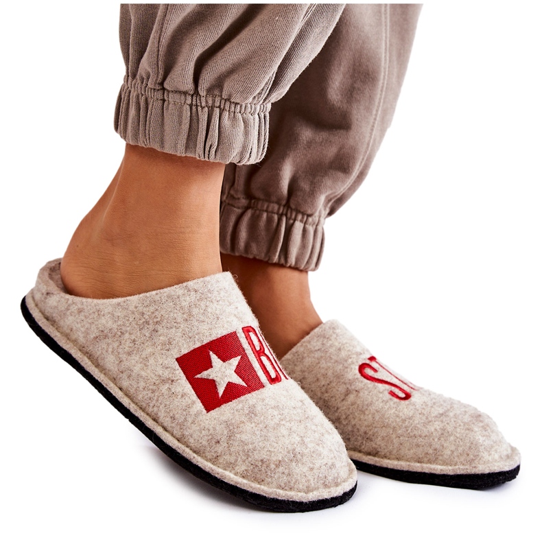Papuci de casă Big Star KK276021 Bej